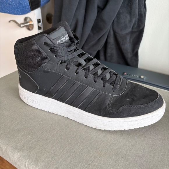 Adidas high top sneakers - black - size 13 - Picture 2 of 5